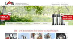 Desktop Screenshot of lab-anlagenbau.de